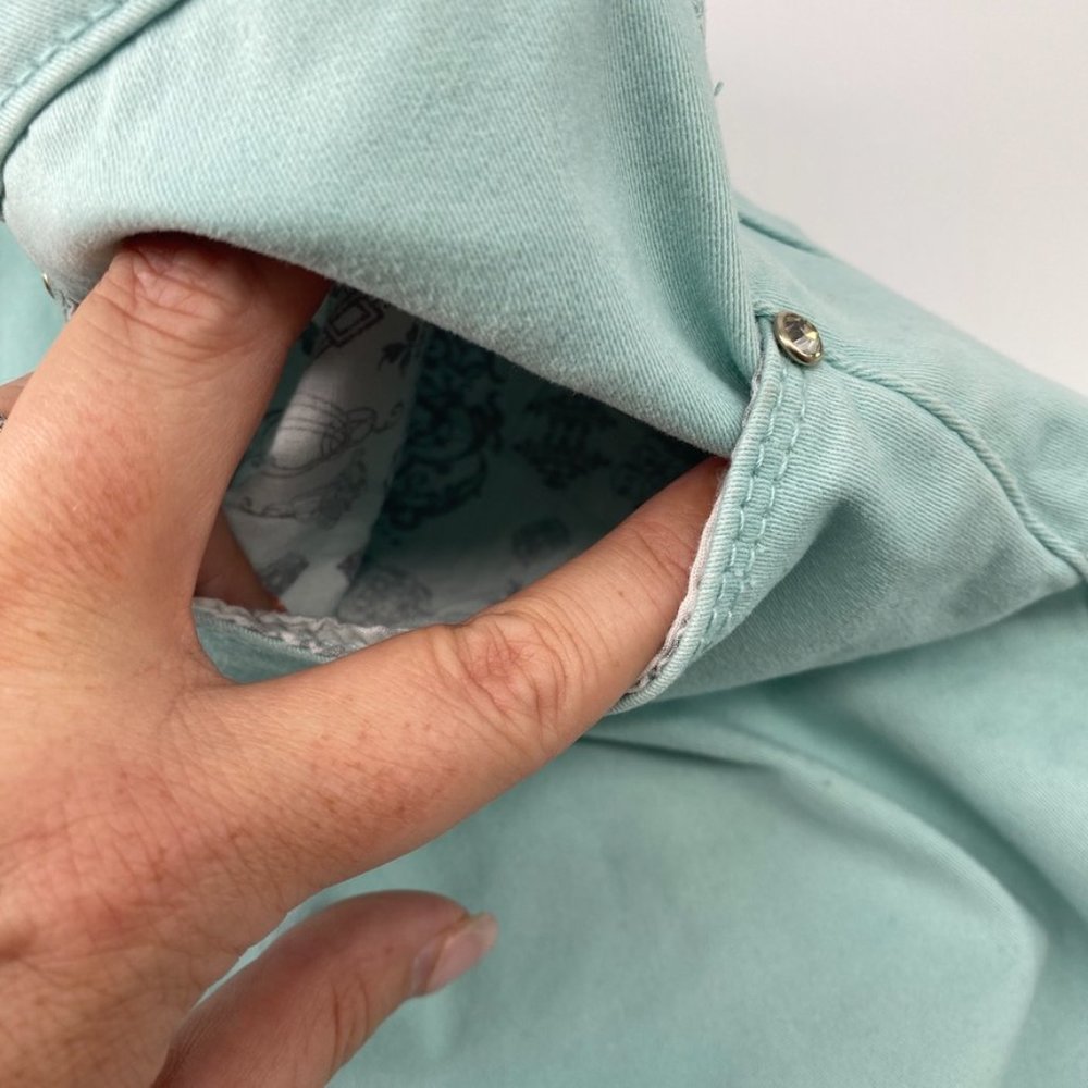 Ethyl Jeans Classic Style in Teal with Bling - Picture 7 of 9